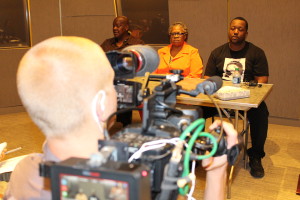 Documentary film crew capturing Saturday's event.